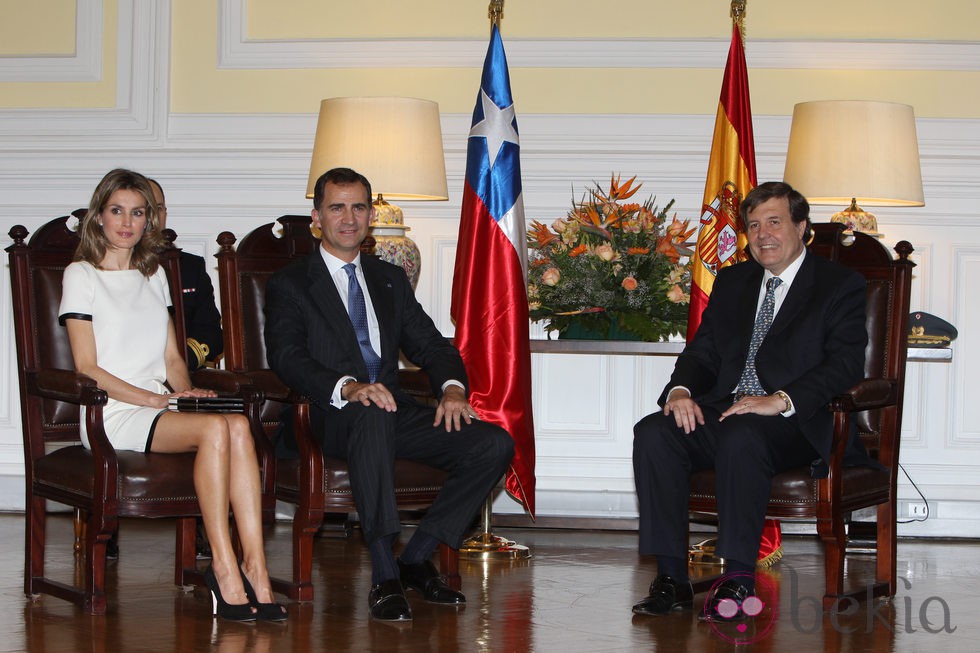 Los Príncipes Felipe y Letizia en el Congreso de Chile