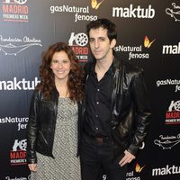 Fátima Baeza y Guillermo Ortega en el estreno de 'Maktub'