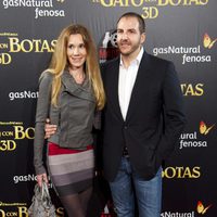 Borja Thyssen y Blanca Cuesta en el estreno de 'El gato con botas' en Madrid