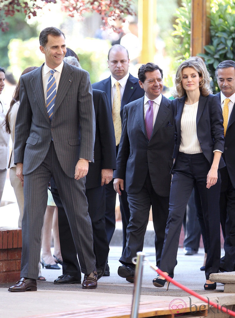 Los Príncipes de Asturias se reúnen con la colonia de españoles en Chile