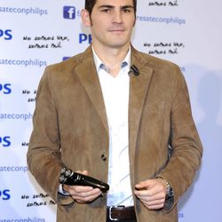 Iker Casillas en la presentación de la campaña navideña de Phillips