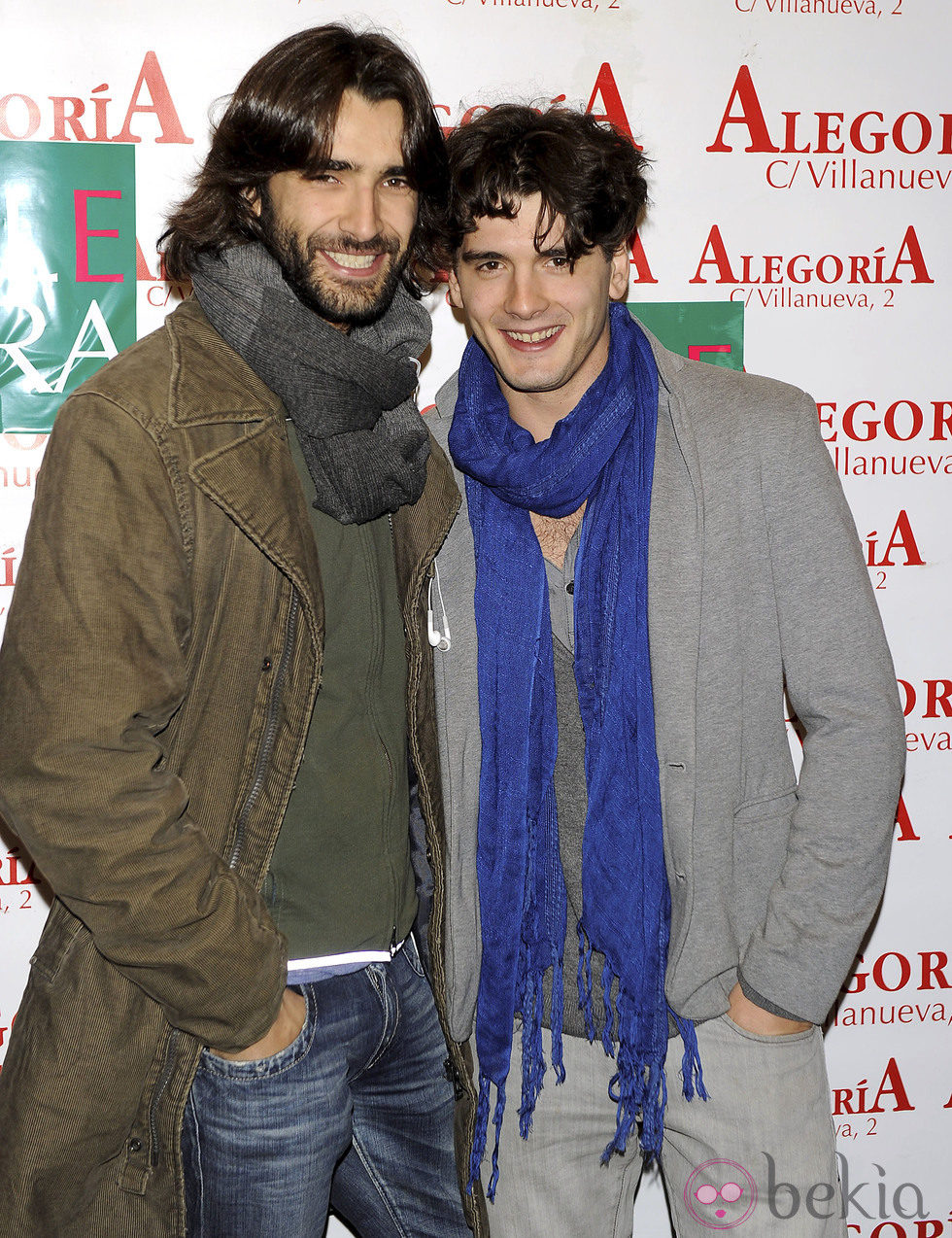 Aitor Luna y su hermano Yon González en el 24 aniversario del Club Palestra