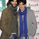 Aitor Luna y su hermano Yon González en el 24 aniversario del Club Palestra