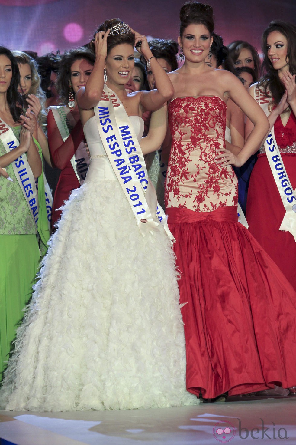 Andrea Huisgen, Miss España 2011, con Paula Guilló, Miss España 2010