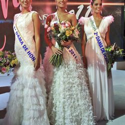 Miss España 2011, Andrea Huisgen, con las Damas de Honor: Aranzazu Estevez Godoy y Ana Crespo Mar