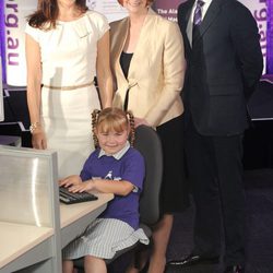 Federico y Mary de Dinamarca con la Primera Ministra de Australia