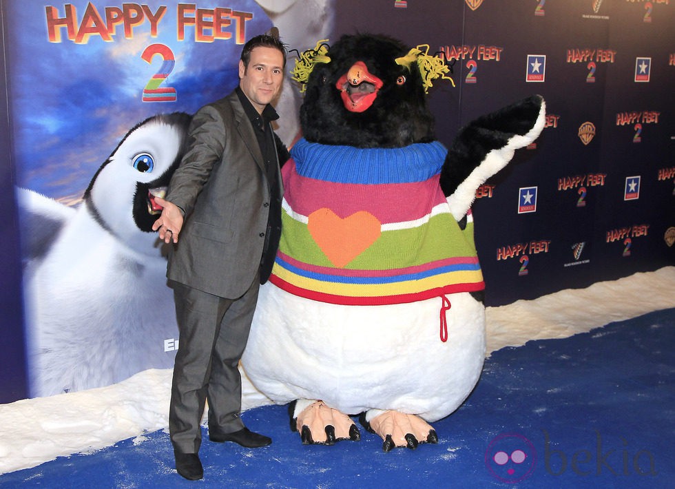 Carlos Latre en el estreno de 'Happy Feet 2' en Madrid