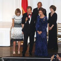 Anna Wintour, Mario Testino y la Reina Sofía en la 2011 Gold Medal Gala