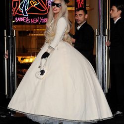 Lady Gaga en el centro comercial Barneys, en Nueva York