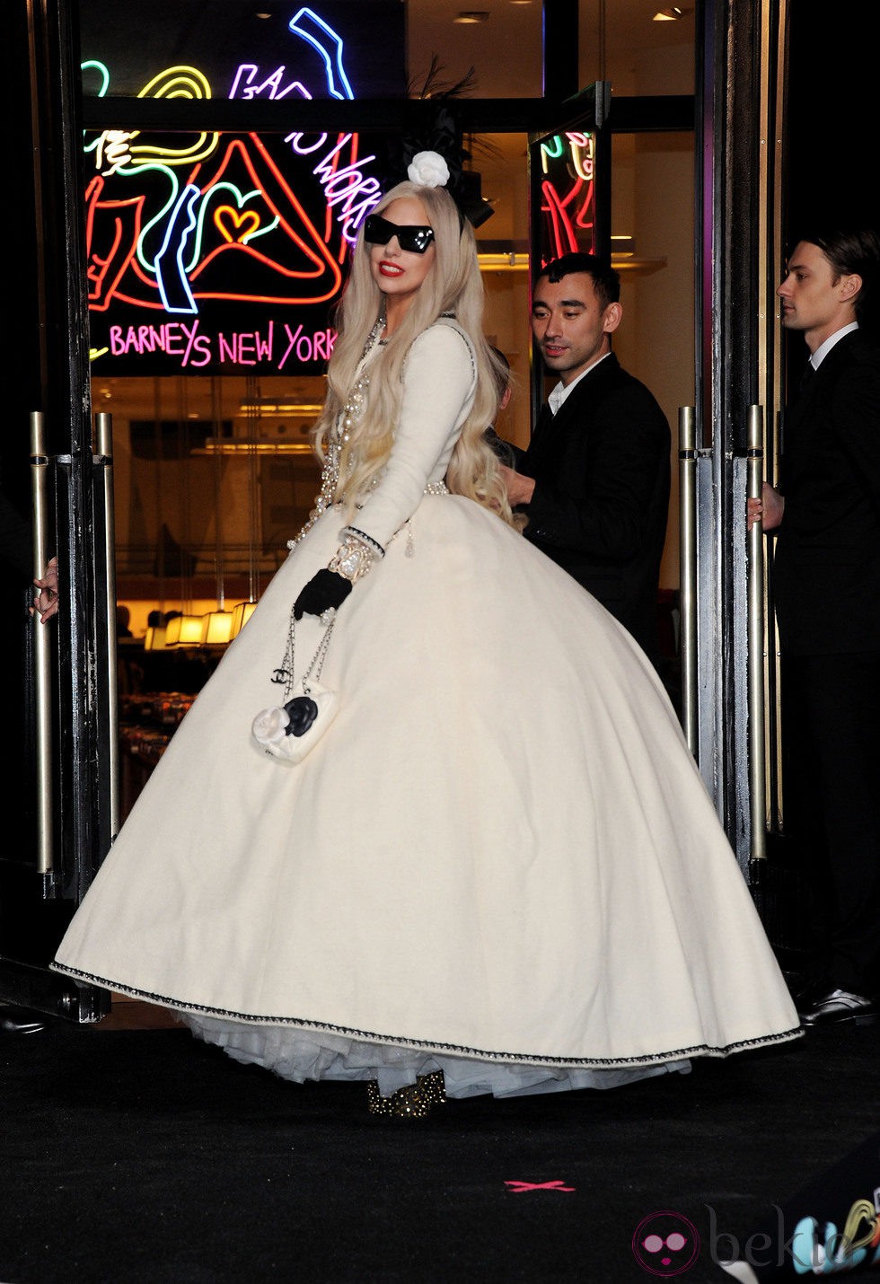 Lady Gaga en el centro comercial Barneys, en Nueva York