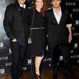 Ricard Sales, Silvia Marty y Bart Santana en la fiesta Harper's Bazaar de Barcelona