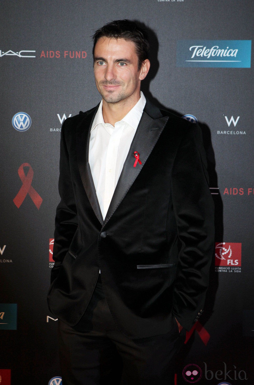 Tommy Robredo en la gala de la Fundación Lluita contra el sida
