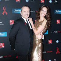 Eugenia Silva y Miguel Bosé en la gala de la Fundación Lluita contra el sida