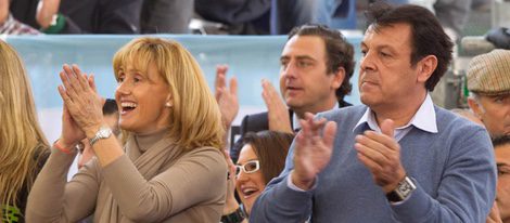 Sebastián y Ana María apoyan a su hijo Rafa Nadal en la Copa Davis