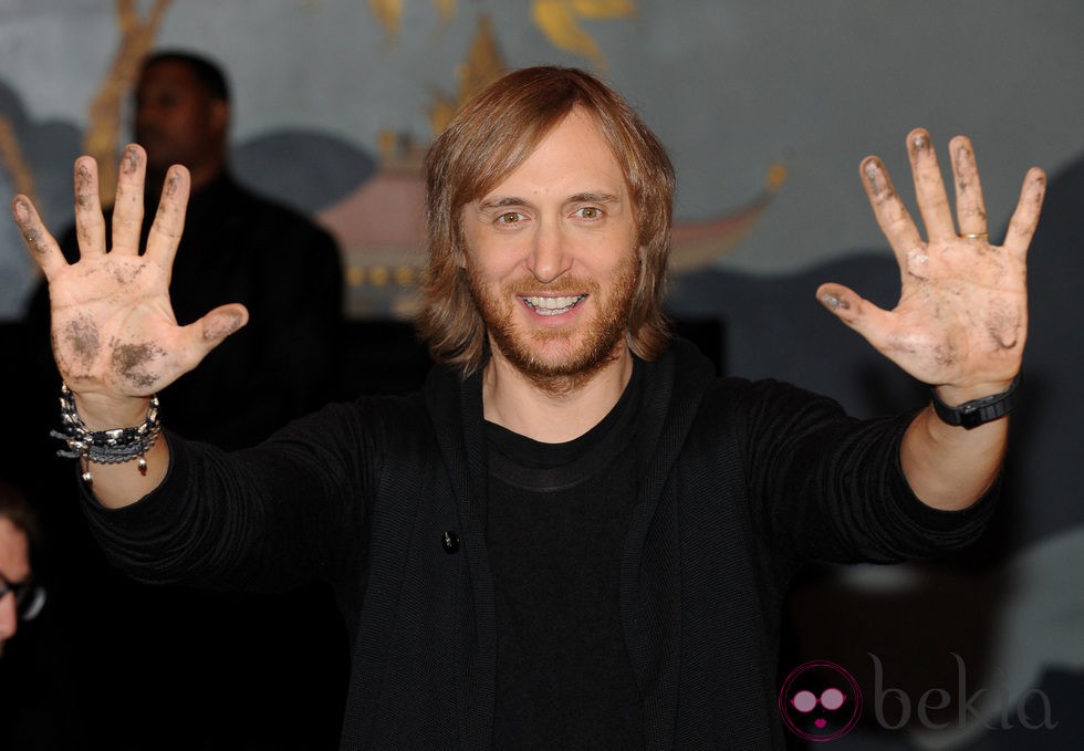 David Guetta plasma sus huellas