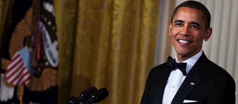 Barack Obama durante su discurso en la Gala Kennedy 2011