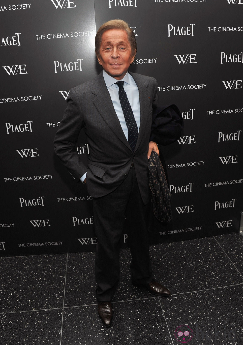 Valentino en el estreno de 'W.E.' en Nueva York