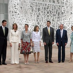 Los Reyes Juan Carlos y Sofía, los Reyes Felipe y Letizia, las Infantas Elena y Cristina e Iñaki Urdangarin