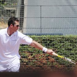 Iñaki Urdangarin jugando al tenis