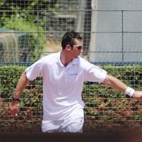 Iñaki Urdangarin jugando al tenis