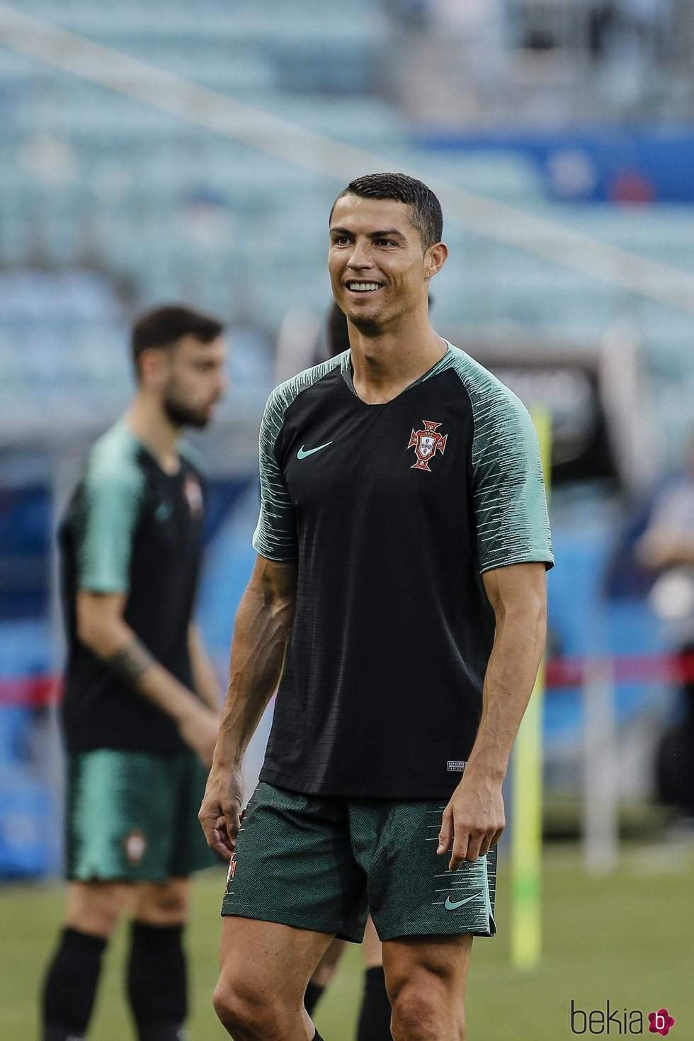 Cristiano Ronaldo en el último entrenamiento de Portugal antes de debutar en el Mundial de Rusia 2018