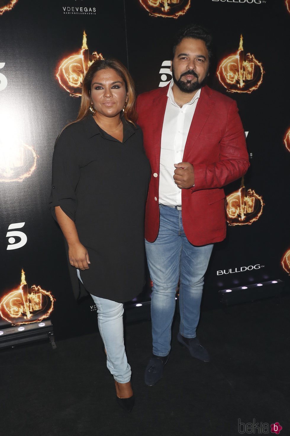Saray Montoya y su marido, Jorge Rubio, en la Fiesta Final de 'Supervivientes 2018'