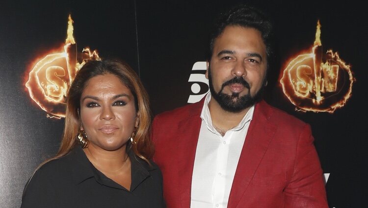Saray Montoya y su marido, Jorge Rubio, en la Fiesta Final de 'Supervivientes 2018'
