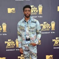 Chadwick Boseman en los premios MTV de cine y televisión de 2018