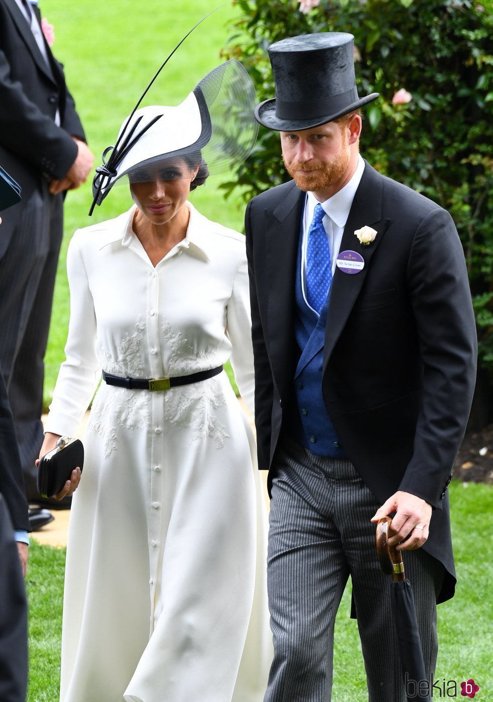 El Príncipe Harry de Inglaterra y Meghan Markle en Ascot 2018