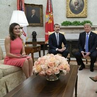 Los Reyes Felipe y Letizia con Donald Trump y Melania Trump en la Casa Blanca