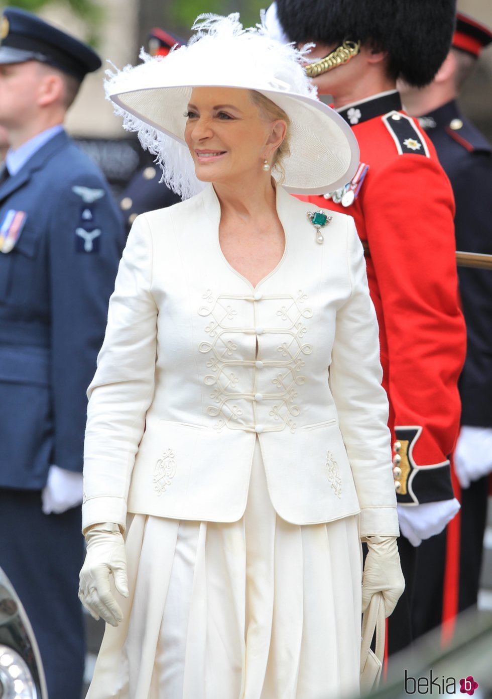 La Princesa Michael de Kent acude a una misa por el 90 cumpleaños de la Reina Isabel II