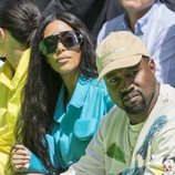 Kim Kardashian y Kanye West en el desfile de Virgil Abloh en París