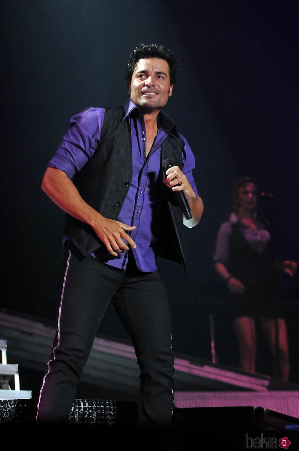 Chayanne durante un concierto en Madrid en el año 2010