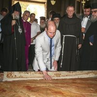 El Príncipe Guillermo visita el Santo Sepulcro