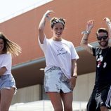 Dulceida, Laura Matamoros y Pelayo Díaz bailan durante el 'Dulceweekend 2018'