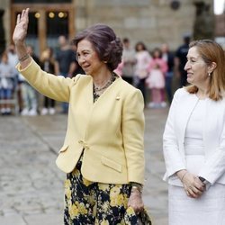 La Reina Sofía y Ana Pastor durante una visita de la monarca a Santiago de Compostela