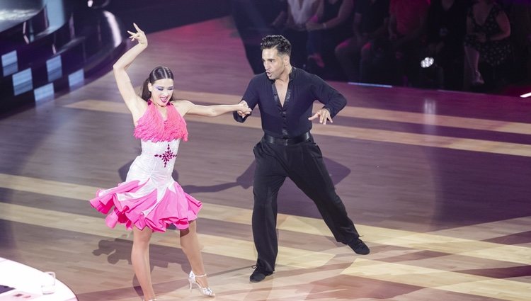 David Bustamante y Yana Olina, muy compenetrados durante la octava gala de 'Bailando con las estrellas'