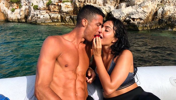 Cristiano Ronaldo y Georgina Rodríguez disfrutando de sus vacaciones en Grecia