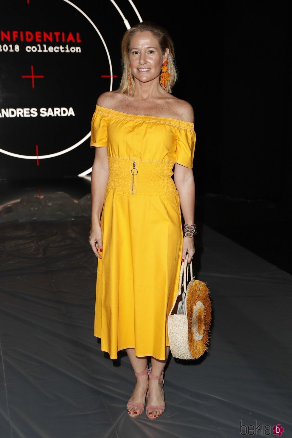 Fiona Ferrer en el front row de Andrés Sardá en Madrid Fashion Week primavera/verano 2019