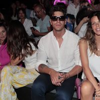 Diego y Laura Matamoros en el front row de Custo Barcelona en Madrid Fashion Week primavera/verano 2019