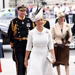 La Condesa de Wessex, la Princesa Ana y Sir Timothy Laurence en la celebración del centenario de la RAF