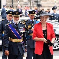 Los Príncipes de Kent, el Duque de Kent y el Duque de Gloucester en la celebración del centenario de la RAF