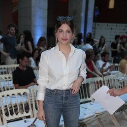 Miriam Giovanelli en en el front row de Juan Vidal en Madrid Fashion Week primavera/verano 2019