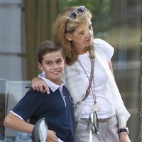 La Infanta Cristina y su hijo Pablo Urdangarin en Ginebra