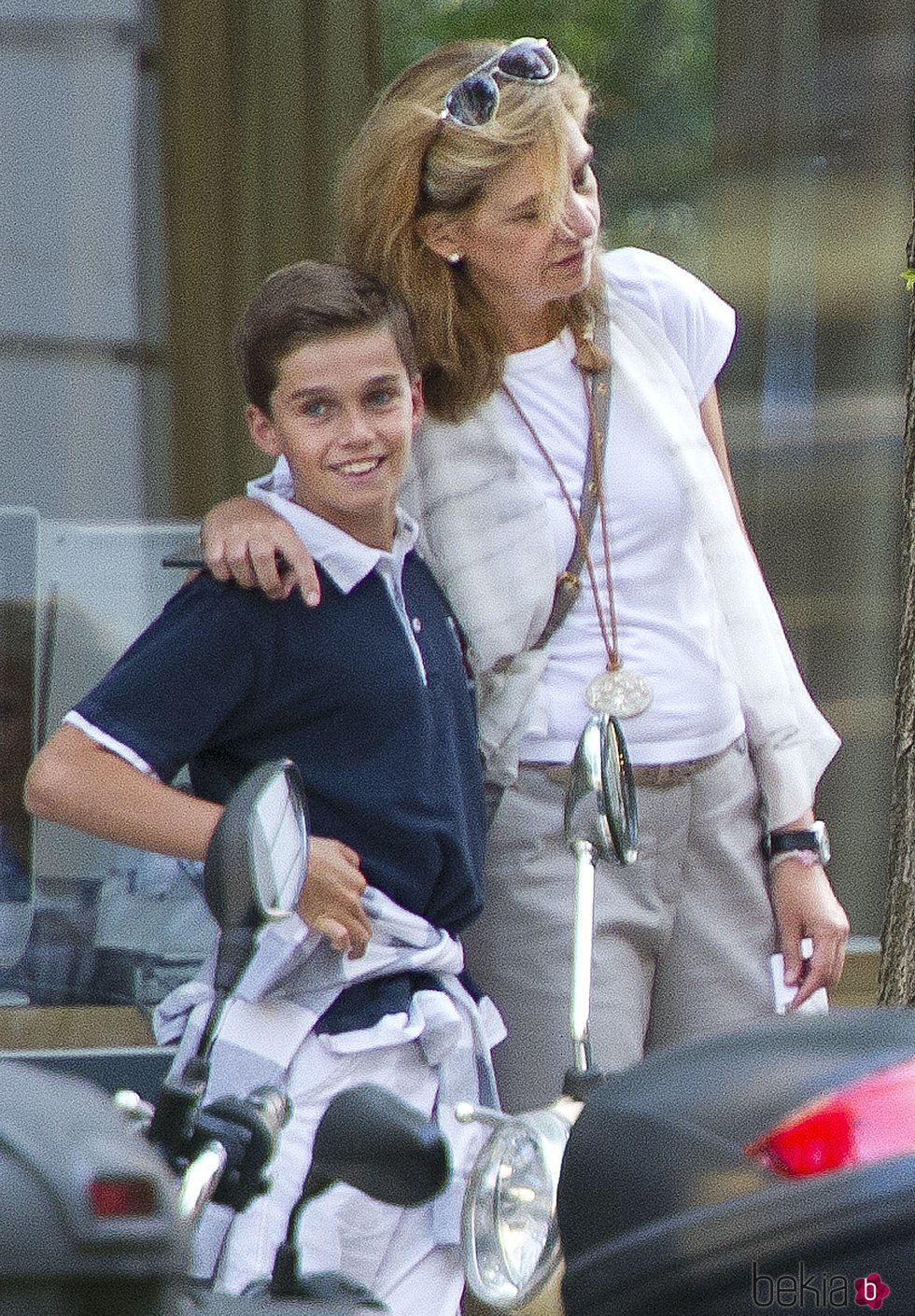 La Infanta Cristina y su hijo Pablo Urdangarin en Ginebra