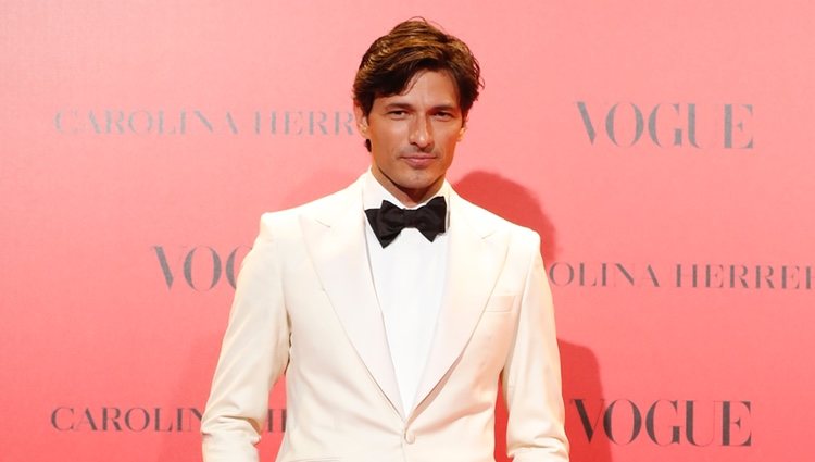 Andrés Velencoso en la fiesta del 30 aniversario de Vogue