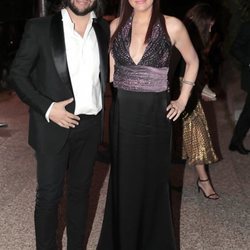 Joaquín Cortés y Mónica Moreno a la entrada de la fiesta del 30 aniversario de Vogue