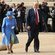 Donald Trump junto a la Reina Isabel II