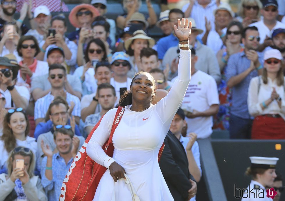 Serena Williams durante la final de torneo de Wimbledon