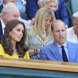 Los Duques de Cambridge en la final masculina de WImbledon 2018